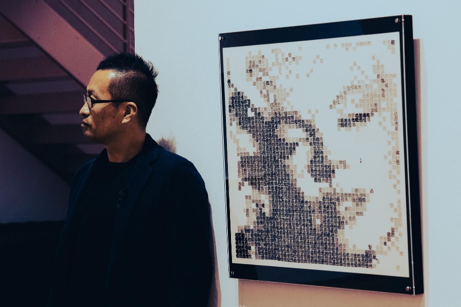 書道家として活躍する栗原正峰さん【写真:本人提供】