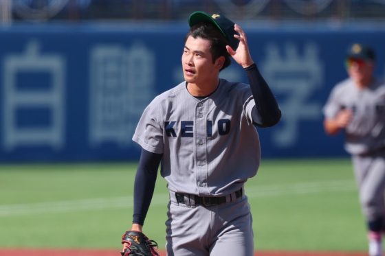 慶大エース・渡辺和大が緊急降板　ドラフト上位候補もわずか17球、左肘抑える…場内騒然