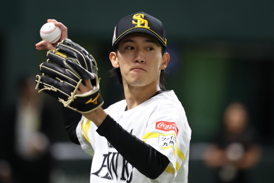 ソフトバンク・大津亮介【写真：栗木一考】