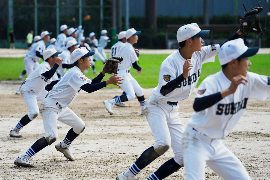 全中連覇を達成した駿台学園中の練習の様子【写真:磯田健太郎】