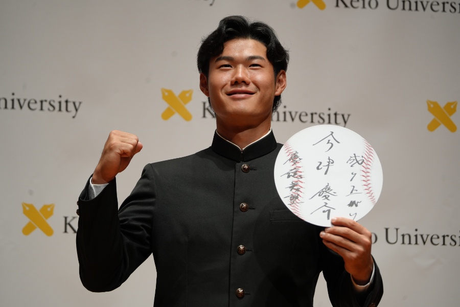 日本ハム育成5位の今津慶介【写真：町田利衣】