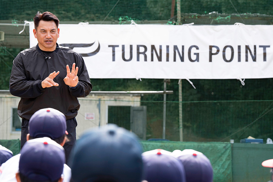 「野球脳キャラバン」で講師を務めた井口資仁氏【写真：藤岡雅樹】