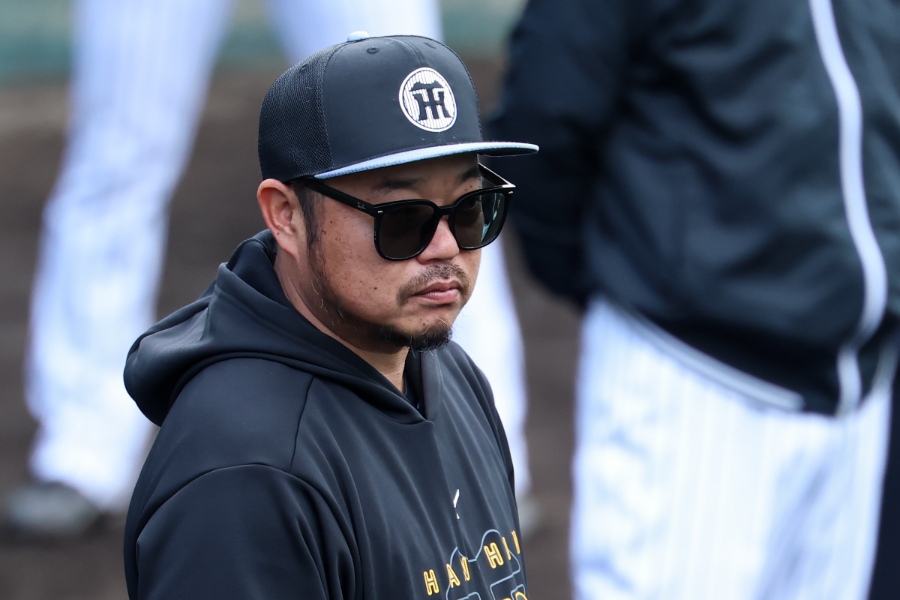 阪神・小谷野栄一打撃チーフコーチ【写真：加治屋友輝】