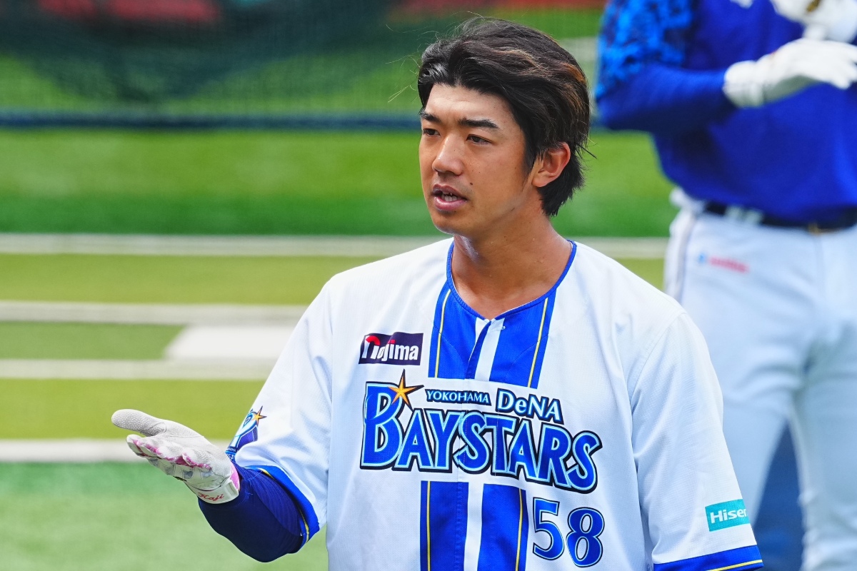 宮崎から1軍に合流したDeNA・梶原昂希【写真：荒川祐史】