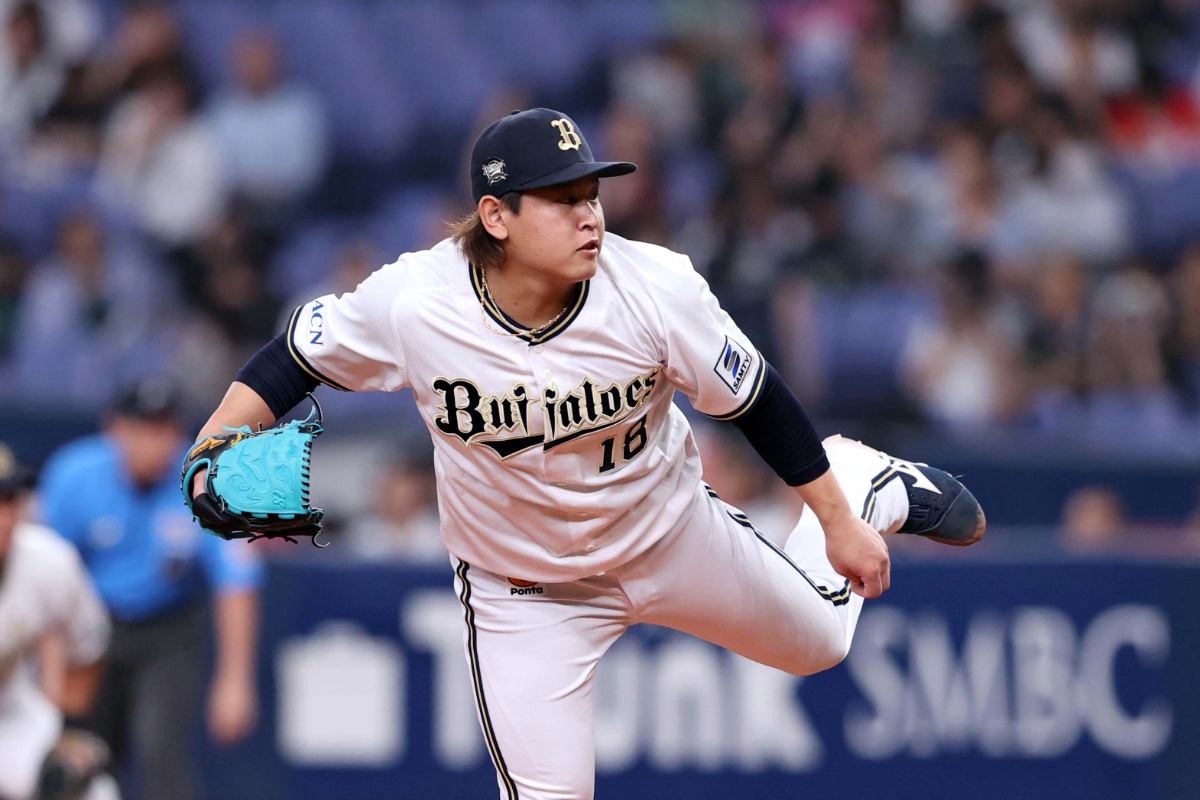 オリックスのエース・宮城大弥【写真：栗木一考】