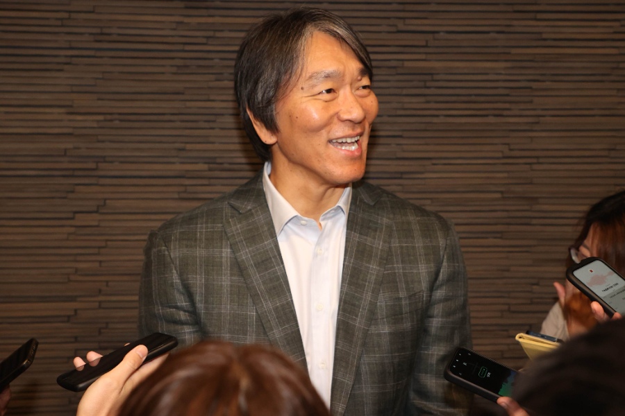 巨人・松井秀喜新監督【写真：アフロ】