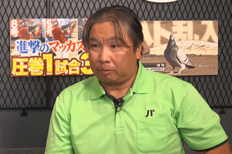 「月曜日もパテレ行き」に出演した里崎智也氏【写真：パーソル パ・リーグTV】