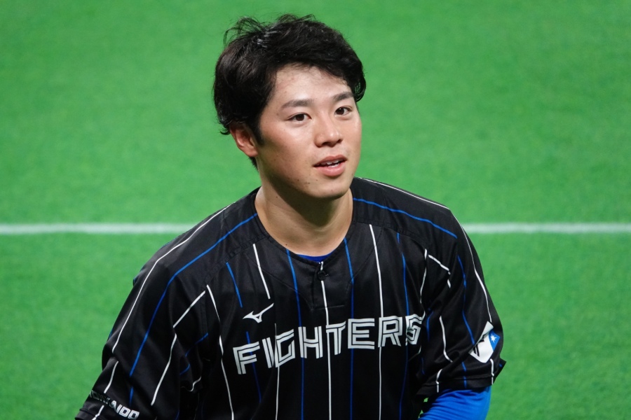 戦力外通告を受けた日本ハム・梅林優貴【写真：町田利衣】