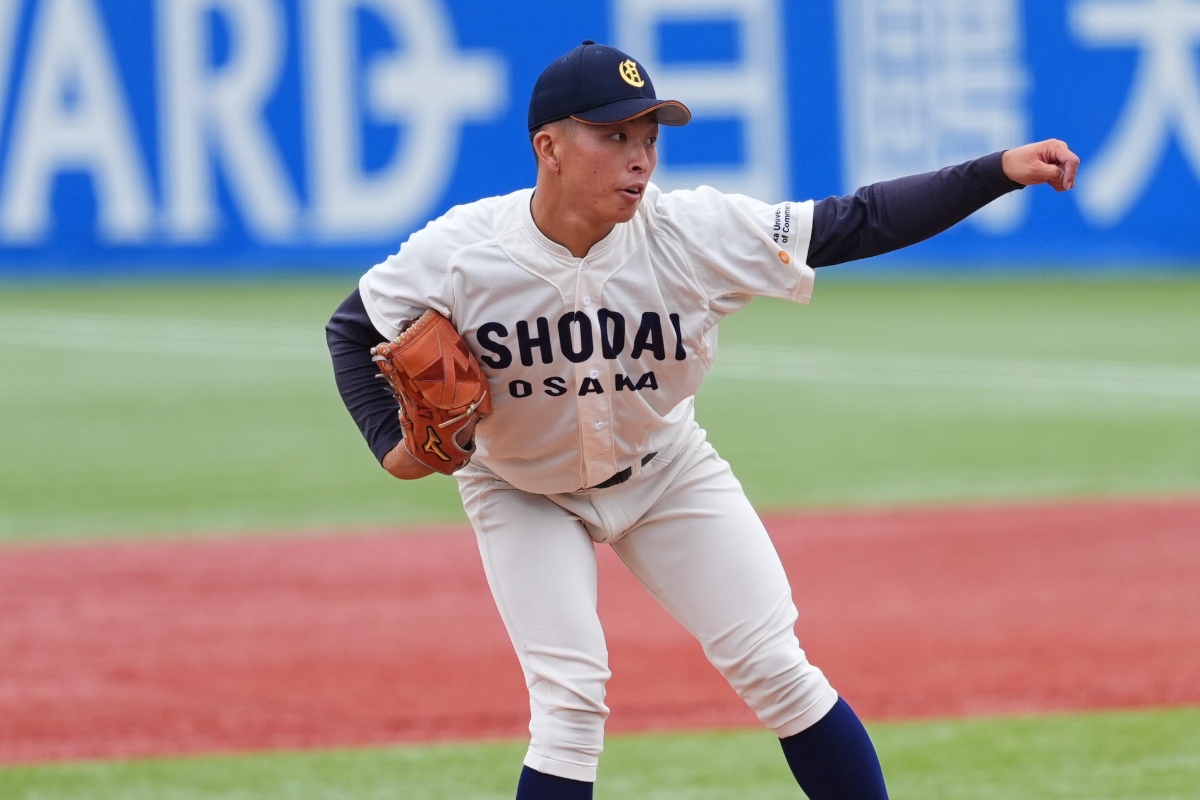 DeNAからドラフト1位指名を受けた大商大・星野世那【写真：加治屋友輝】