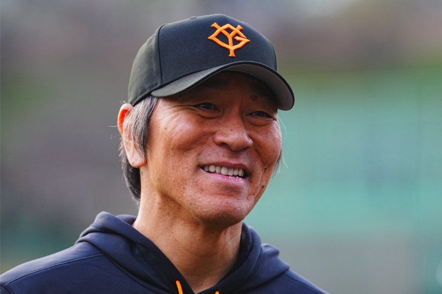 巨人・松井秀喜新監督【写真：荒川祐史】
