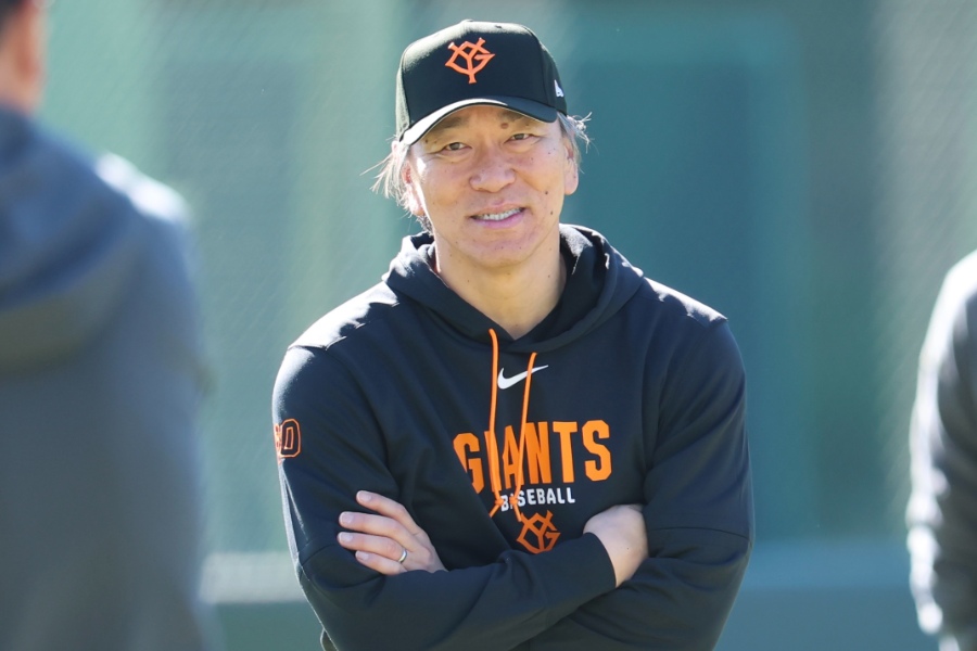 巨人・松井秀喜監督【写真:加治屋友輝】